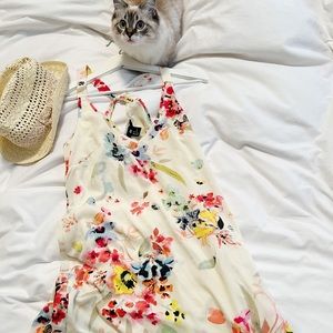 Never-worn high-low floral dress.